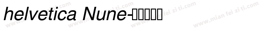 helvetica Nune字体转换